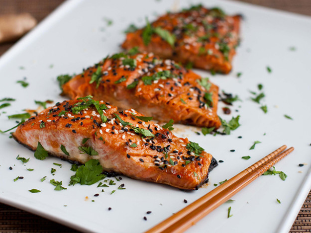 Grilled salmon