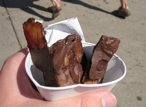 Honey Infused Chocolate Covered Bacon