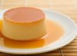 Honey Flan on White Dish