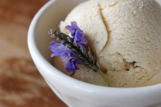 Honey lavender ice cream